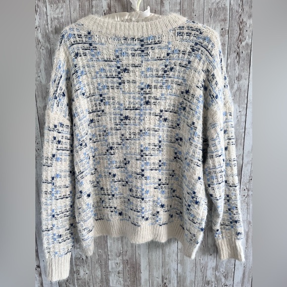 FRNCH Knit Tweed Mohair Sweater - Picture 2 of 5